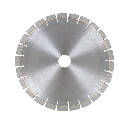 Jagson silver RCC cutting blade with narrow slots between gold-toned rim segments
