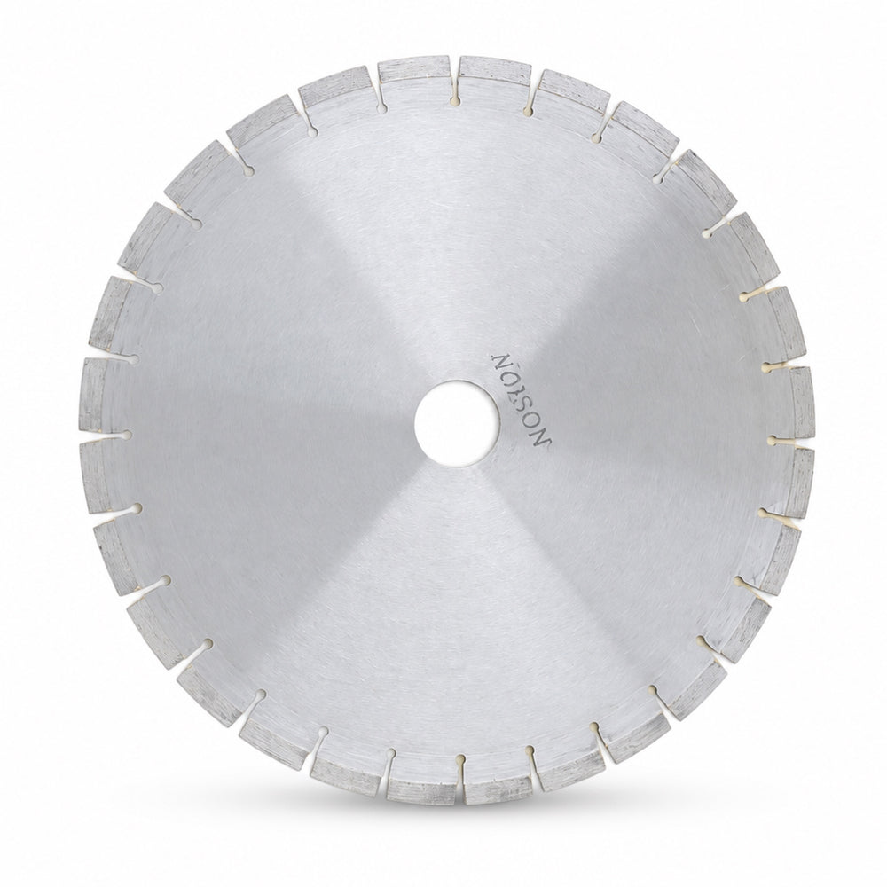 Jagson silver concrete cutting blade with a segmented rim, shown at an angle
